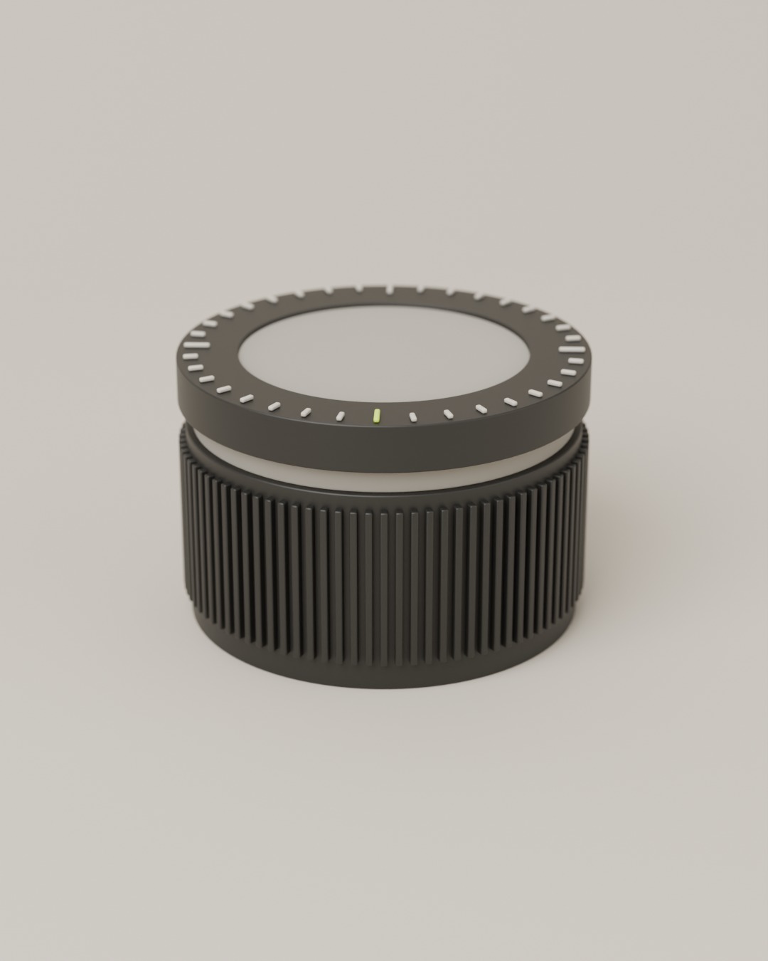 DIAL cordless lamp in graphite, switched off, on a plain studio background