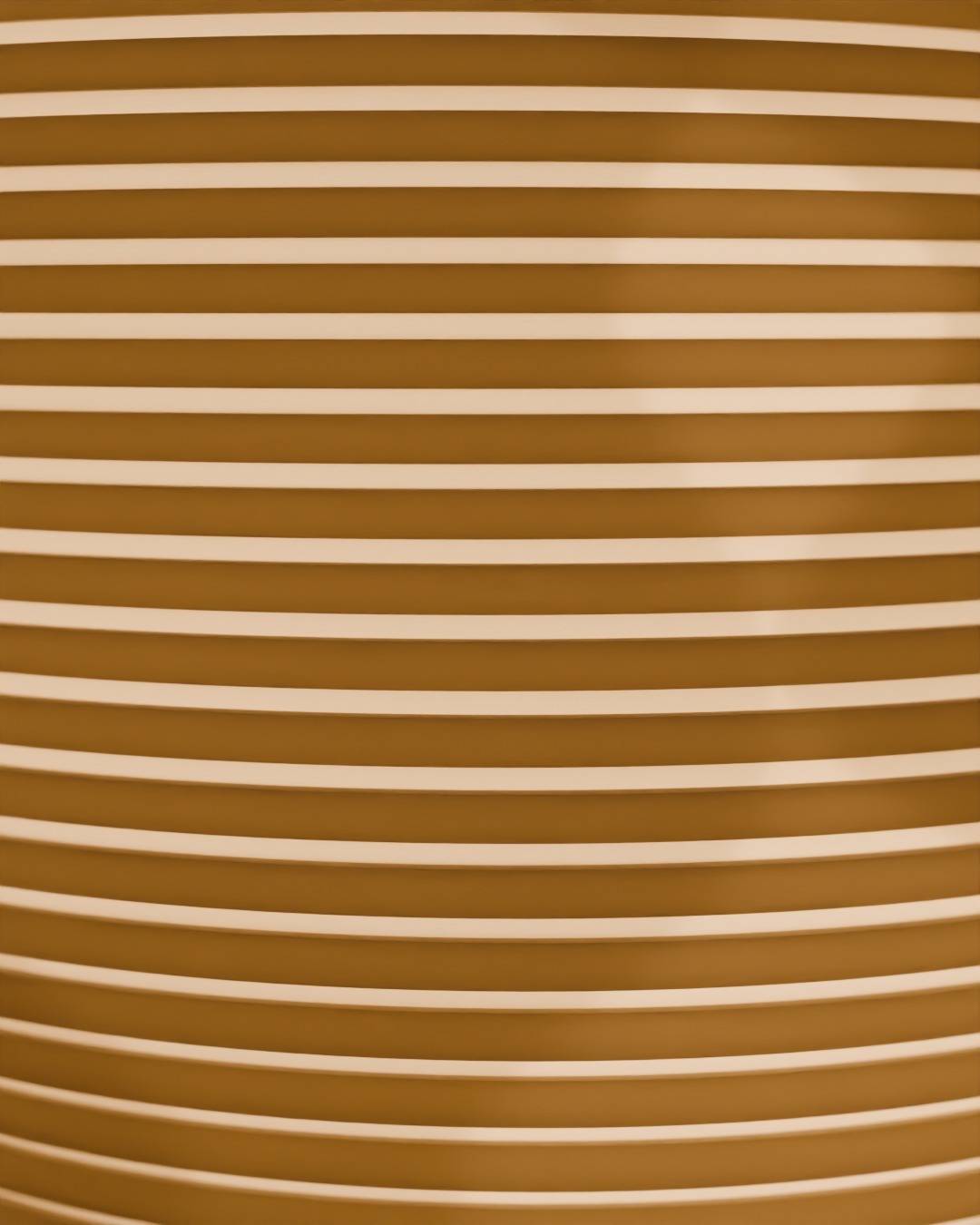 Close-up of the KONTUR table lamp in bone white, switched on, on a sideboard, contour rings and the thin glowing wall